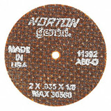 Norton Abrasives CutOff Whl,Gemini,2"x.035"x1/8",30560rpm 66243411392