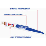 Lenox LUMBERWOLF 9 In. 6 TPI Nail-Embedded Wood Reciprocating Saw Blade