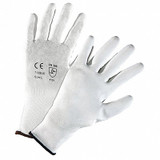 Pip Work Gloves,White,PU Coated,Nylon,S,PK12 713SUC/S