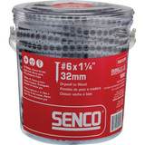 Senco DuraSpin #6 x 1-1/4 In. Phillips Bugle Head Collated Drywall Screw, Phospate Finish (1000 Ct.)