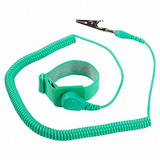 Eclipse ESD Wrist Strap,Adjustable,10 ft L,Green 900-132