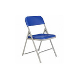 National Public Seating Folding Chair, Plastic, Blue,PK4 805