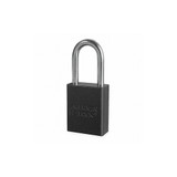 American Lock Lockout Padlock,KA,Black,1-7/8"H A1106KABLK35687