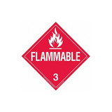Brady DOT Container Placard,10-3/4" Label W 63443