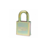 American Lock Keyed Padlock, 3/4 in,Rectangle,Silver A5200GLN