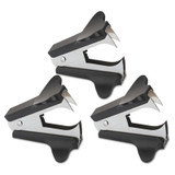 Universal® Jaw Style Staple Remover, Black, 3/pack UNV00700VP