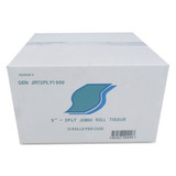 GEN JRT2PLY1000 Jumbo Bath Tissue, 2-Ply, Septic Safe, White, 9 in Diameter (Case of 12)