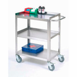 Global Industrial Stainless Steel Utility Cart 400 lb. Capacity 24""L x 16-1/4""