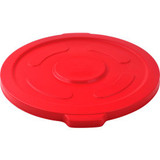 Global Industrial Plastic Trash Can Lid - 55 Gallon Red