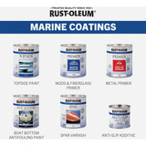 Rust-Oleum Gloss Marine Boat Topside Paint, White, 1 Qt. 396959 778761