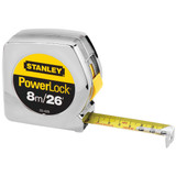 Stanley PowerLock 8m/26 Ft. Classic Tape Measure 33-428THL