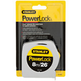 Stanley PowerLock 8m/26 Ft. Classic Tape Measure