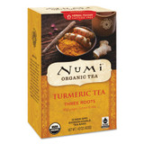 Numi® Turmeric Tea, Three Roots, 1.42 Oz Bag, 12/box 10550