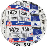 Romex 250 Ft. 14/2 Solid White NMW/G Electrical Wire
