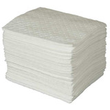 Brady Spc Absorbents Absorb Pad,Oil-Based Liquids,White,PK100 SPC500