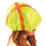 Occunomix Hard Hat Cover,Polyester Mesh,Yellow V896-RY