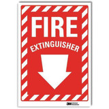 Lyle Fire Extinguisher Sign,14x10in,Rflctive U1-1010-RD_10X14