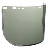 Jackson Safety Face Shield Visor,Light Green,3/64inT 29082