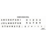 Rae Pavement Stencil,12 in,Mega Kit,1/16 STL-116-8128