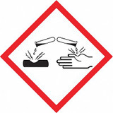 Accuform GHS Symbol Label,Polyester,1x1,250Labels LZH604EV2