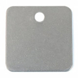 C.H. Hanson Blank Tag,SS,2in H,2in W,Silver,PK10 43137