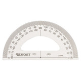 Westcott Manual-Reading Protractor,Grad 1 deg 3751