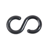 Manufacturer Varies S-Hook,2 In.,Black,Acetal,PK10 50303-10
