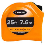 Keson Tape Measure,1 In x 25 ft/7.5m,Orange PGT18M25V