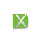 Checkers HD Flag,Reflexite X,12x12 In, Green FS9025-G