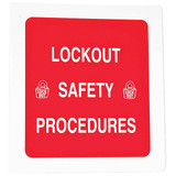 Brady Lockout Procedure Binder Red LOSB1