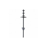 Annin Flagmakers Ground Spike,4in,Steel,Black 897