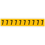 Brady Number Label,7,1-1/2in.Hx7/8in.W,Vinyl 1530-7