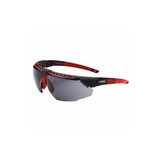 Honeywell Uvex Safety Glasses,Gray Lens,Red Frame S2861HS