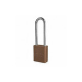American Lock Lockout Padlock,KD,Brown,1-7/8"H A1107BRN
