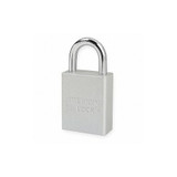 American Lock Lockout Padlock,KA,Silver,1-7/8"H A1105KACLR