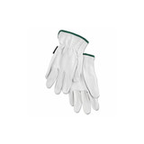MCR™ Safety Grain Goatskin Driver Gloves, White, Medium, 12 Pairs 3601M