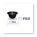 STAMP,ACCU2 SH FILE BL/RD