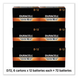 Duracell® Coppertop Alkaline D Batteries, 72/carton MN1300CT