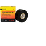 Linerless Rubber Splicing Tape 130C, 30 ft x 1-1/2 in, Black