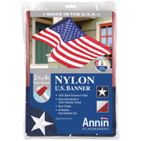 Annin 2.5 Ft. x 4 Ft. Nylon American Banner Flag 021850R Pack of 3