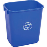 Global Industrial Deskside Recycling Wastebasket 3-7/16 Gallon Blue