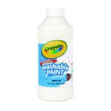 Crayola® Washable Paint, White, 16 Oz Bottle 54-2016-053
