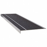 Wooster Products Stair Tread,Black,48in W,Extruded Alum 311BLA4