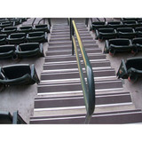 Wooster Products Stair Tread,Black,48in W,Extruded Alum 311BLA4