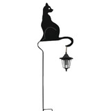 41.81 In. LED Cat with Hanging Lantern Halloween Lighted Decoration HC8037047DIB