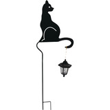 41.81 In. LED Cat with Hanging Lantern Halloween Lighted Decoration