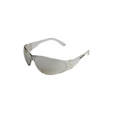 Checklite CL1 Frameless Safety Glasses, Polycarbonate I/O Clear Mirror Lens, Duramass, Clear Polycarbonate Temples