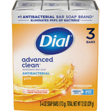 Dial Advanced Clean Gold 4 Oz. Deodorant Bar Soap (3-Pack) DIA 12402