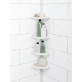 Zenith Zenna Home Plastic 12 In. x 97 In. Shower Caddy