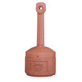 Justrite Cigarette Receptacle,4 gal.,Terra Cotta 26800T